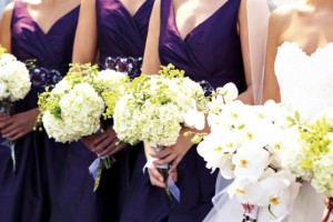 white-hydrangea-bridesmaids-bouquets-white-phalaeonpsis-orchid-bridal-bouquet